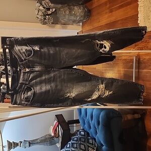 NWOT Judy Blue Boyfriend Fit Distressed Denim Jeans- Size 14W